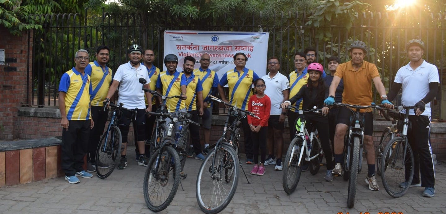 Glimpses of Cyclothon at NHSRCL corporate and various project offices